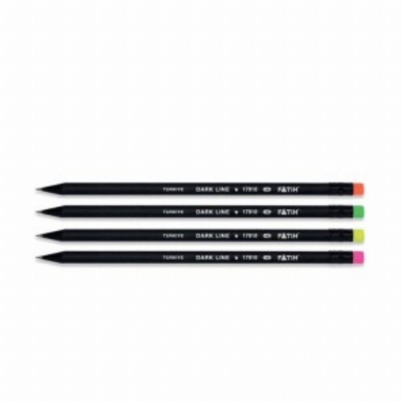 Creion Negru Cu Radiera Dark Line Fatih 72 Buc