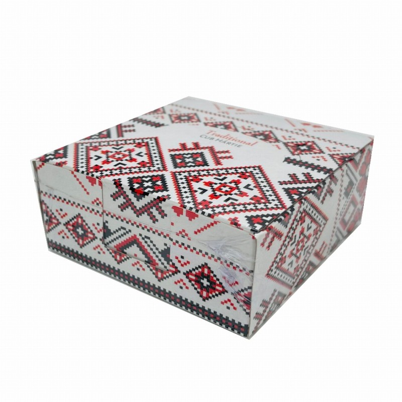 Cub Hartie Alb Cu Suport Carton Traditional