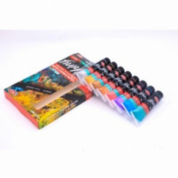 Culori Acril 8c 36ml Metalizate