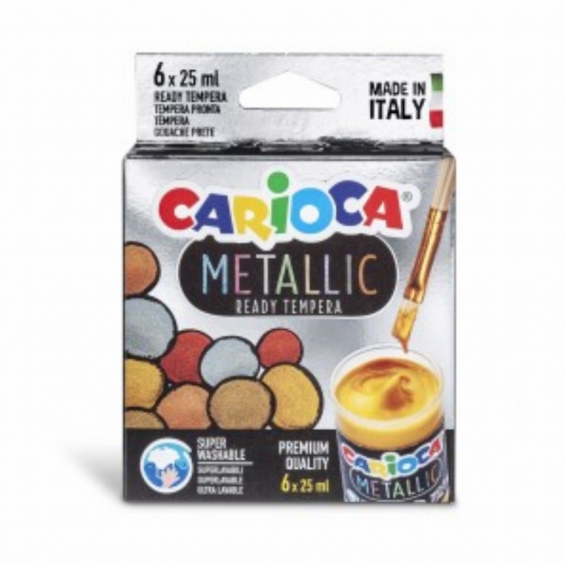 Culori Tempera 6c Metallic 25 Ml