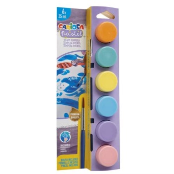Culori Tempera 6c Pastel 25ml