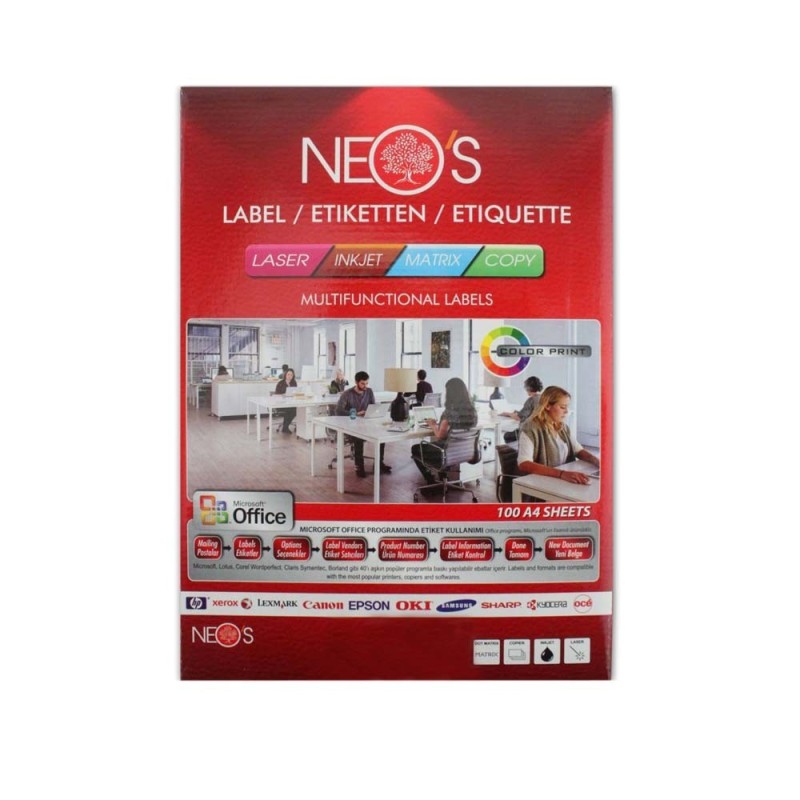 Etichete Autoadezive A4 3 Coala 100coli Top 12 Buc