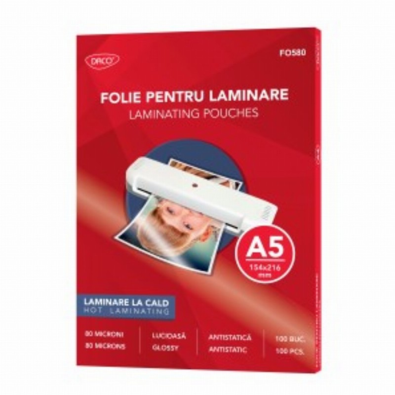 Folie Laminare A5 80 Microni 100 top