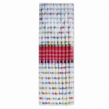 Hartie Creponata Printata La Multi Ani 10 Buc