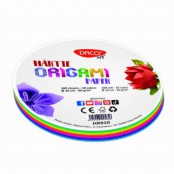 Hartie Origami Rotunda 10cm 100 Set