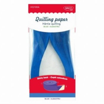 Hartie Quilling Aa Albastru 42.5x0.5cm 100 Set