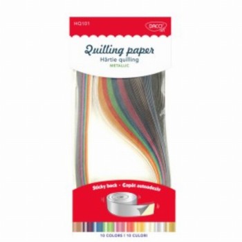 Hartie Quilling Aa Metalizata 42.5x0.5cm 100 Set