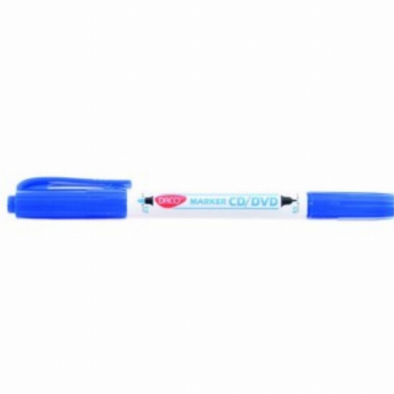 Marker Cd Dvd Doua Capete Albastru Mk301 12 Buc