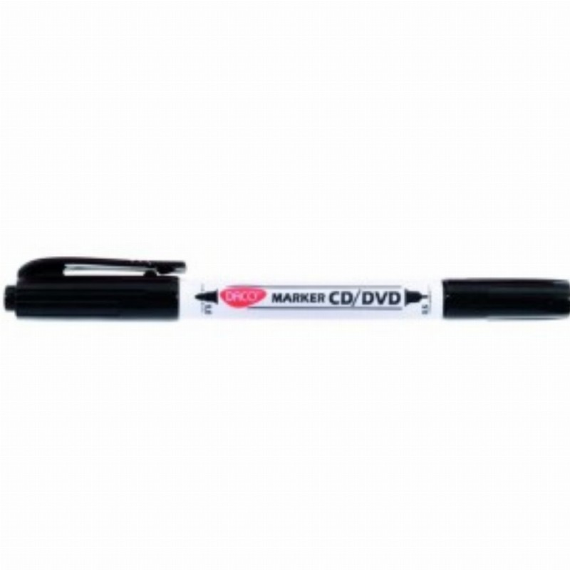 Marker Cd Dvd Doua Capete Negru Mk301 12 Buc