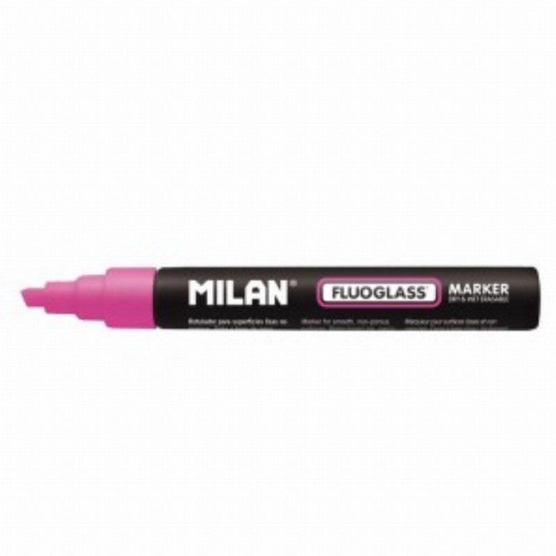 Marker Pentru Sticla Fluoglass Roz 12 Buc