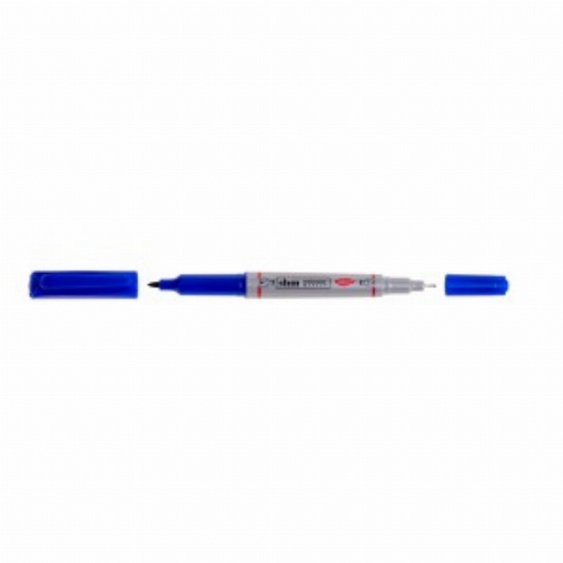 Marker Permanent Slim Albastru 12 Buc