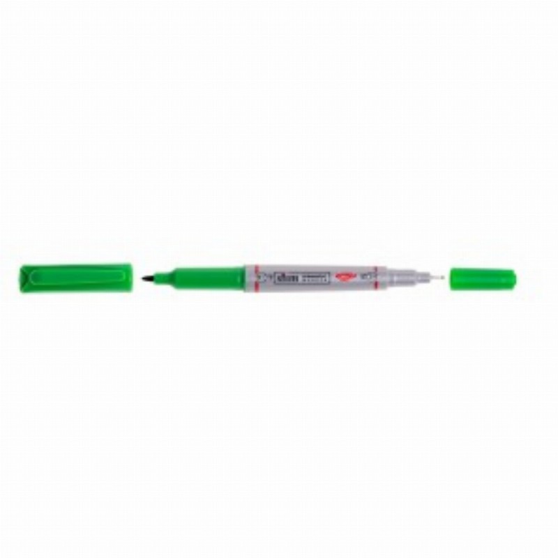 Marker Permanent Slim Verde 12 Buc