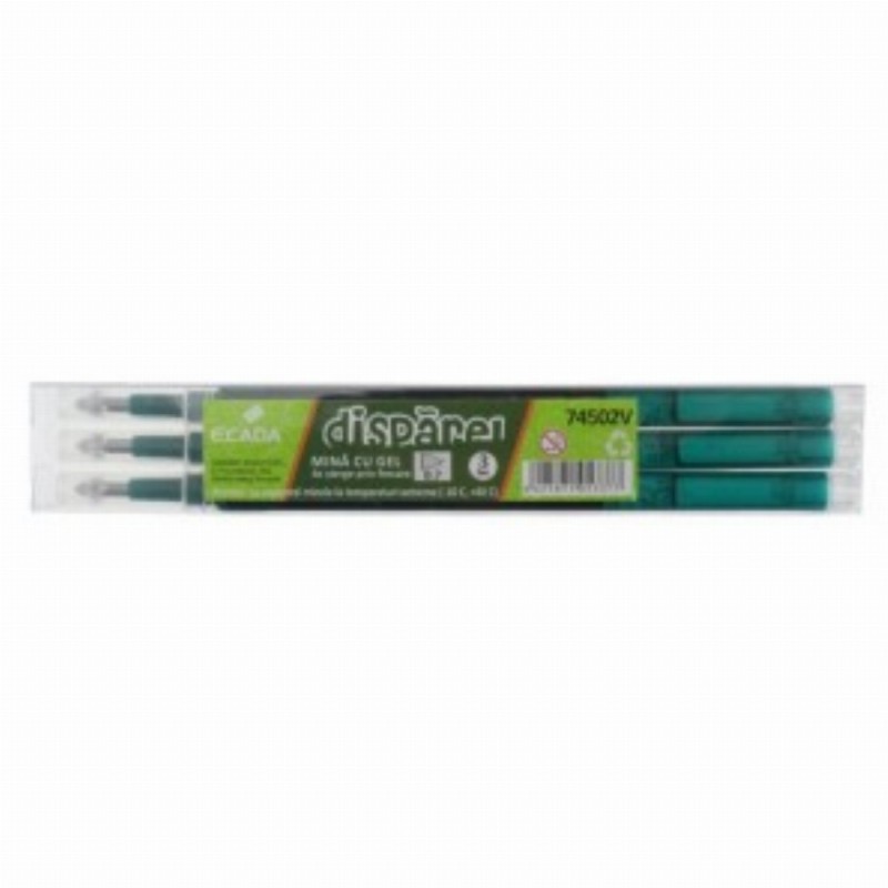 Mina Cu Gel Disparel Verde 3 Buc