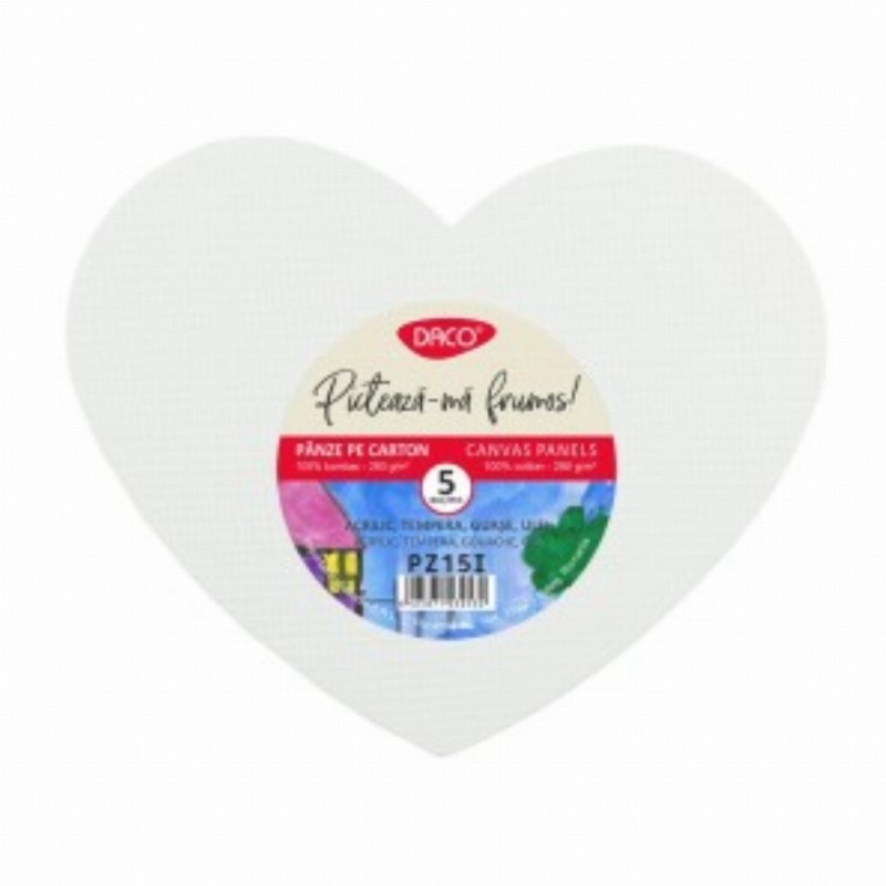 Panza Pictura Pe Carton Set 5 Inima