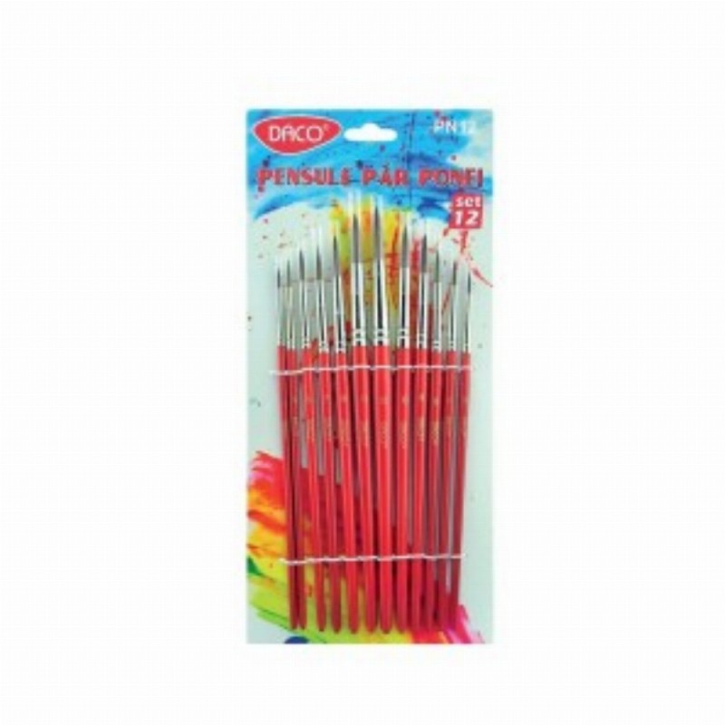Pensule Set 12 Par Ponei 10 Buc