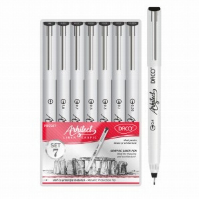 Pix Liner Grafic Arhitect Set 7