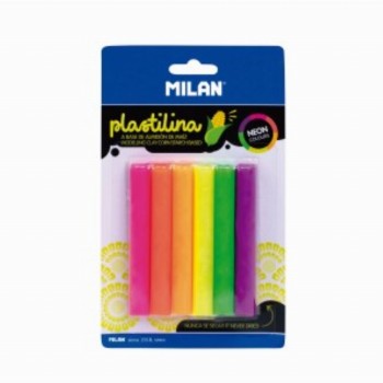 Plastilina 6c 70g Neon