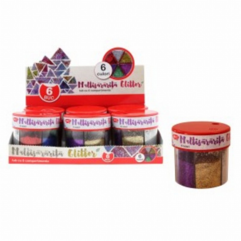 Pudra Glitter Multisararita 6 Buc