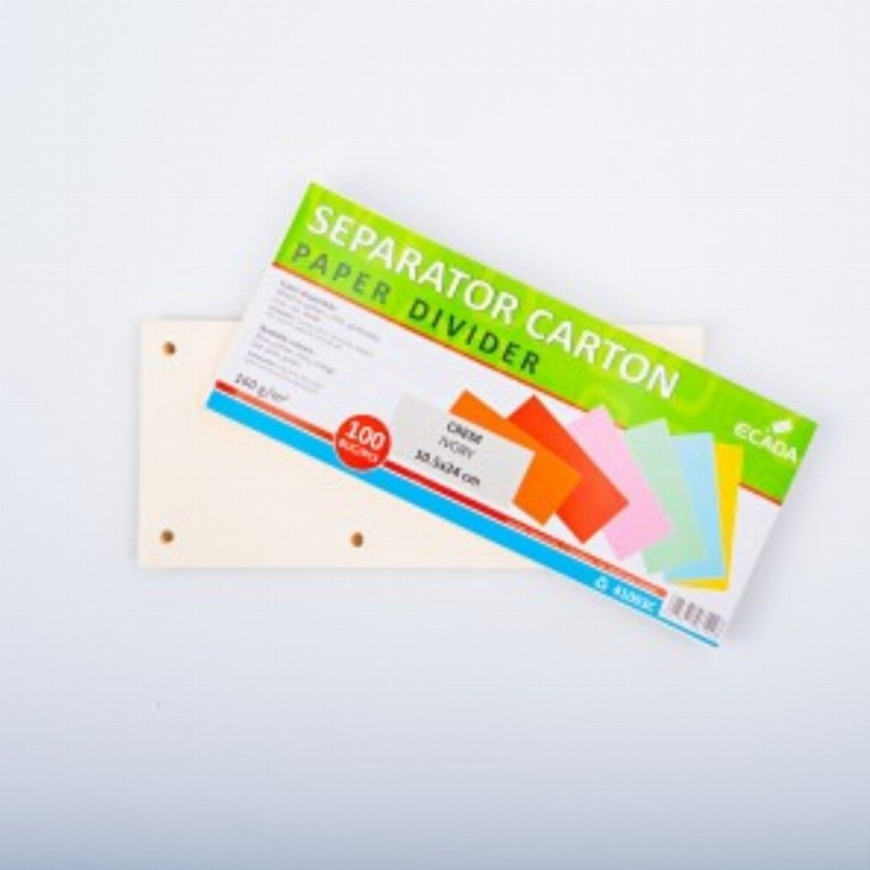Separator Carton 10.5x24cm 160g Set 100 Crem