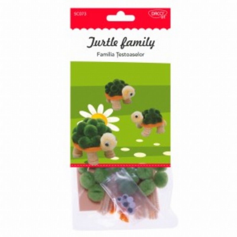 Set Creativ Familia Testoaselor 3 Buc
