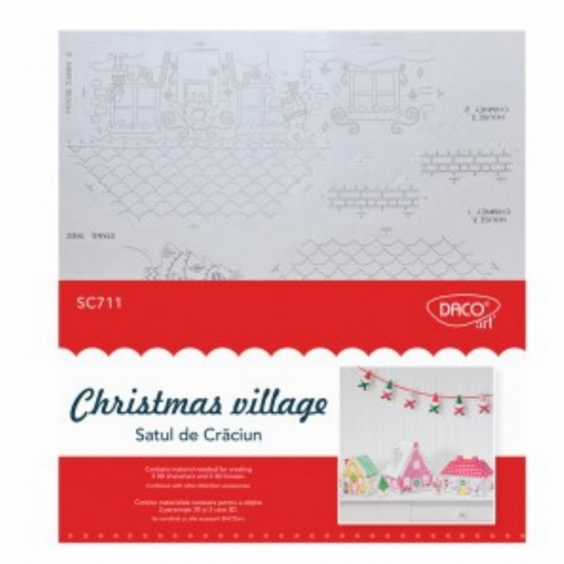 Set Creativ Satul De Craciun 3 Buc