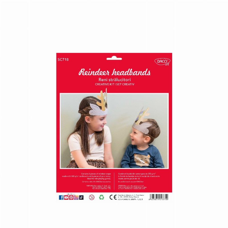 Set Creativ Reni Stralucitori 3 Buc