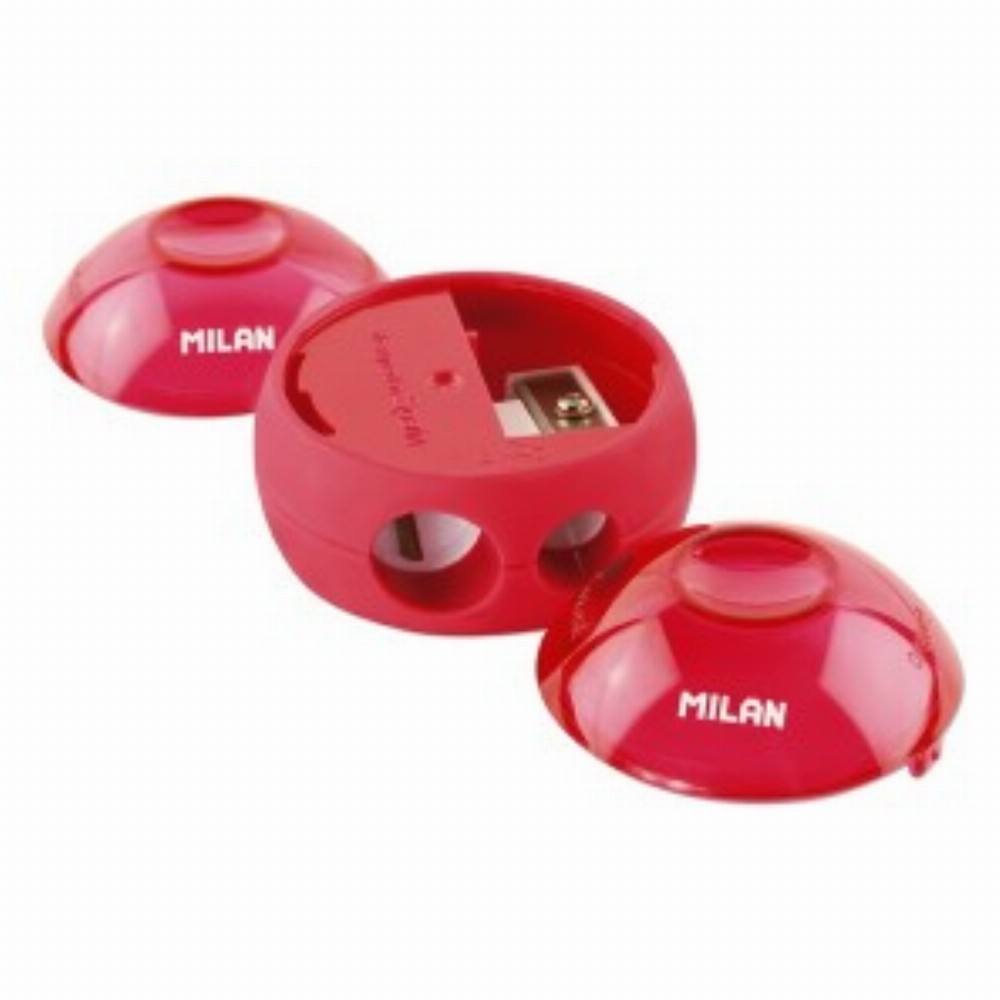 Ascutitoare Plastic Dubla Cu Container Sphere 12 Buc