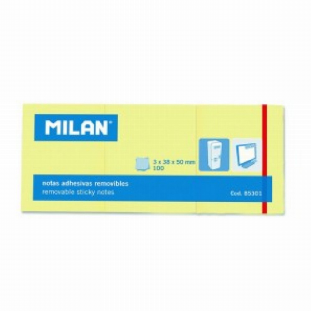 Bloc Notes Adeziv 3x38x50 Galben Pal 10 Buc