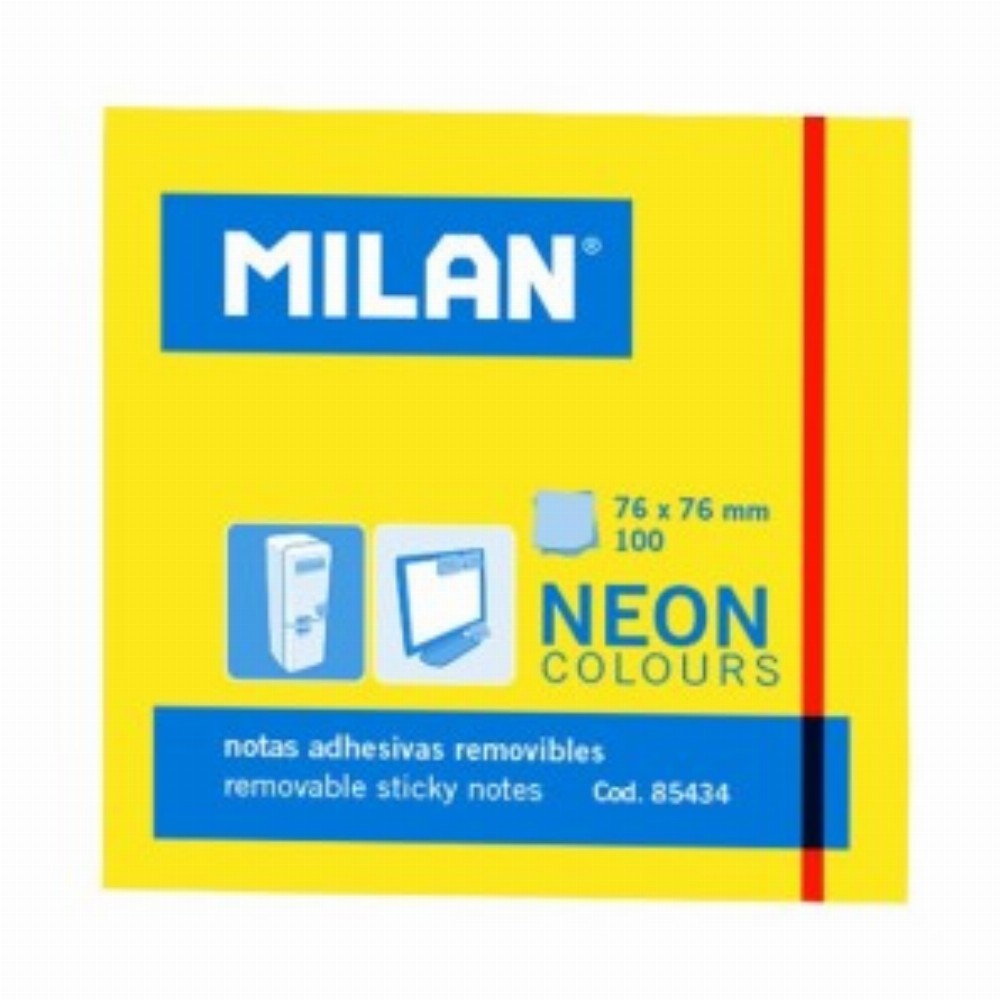 Bloc Notes Adeziv 76x76 Neon Galben 10 Buc
