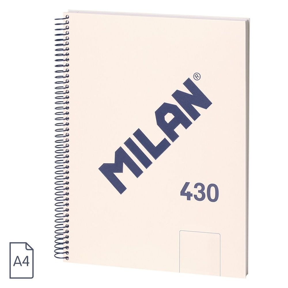 Caiet A4 80 File Velin Spira Bej