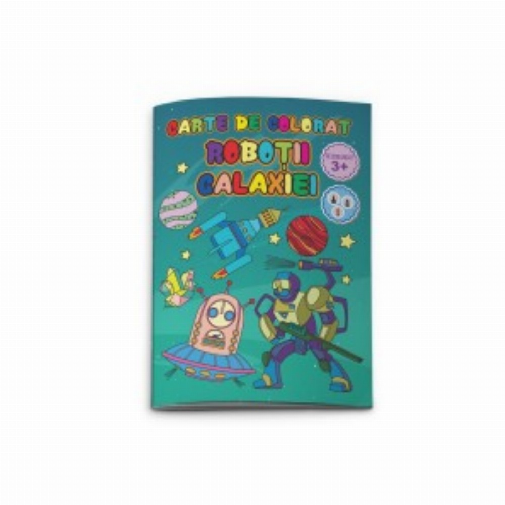 Carte Colorat Robotii Galaxiei 3 Buc
