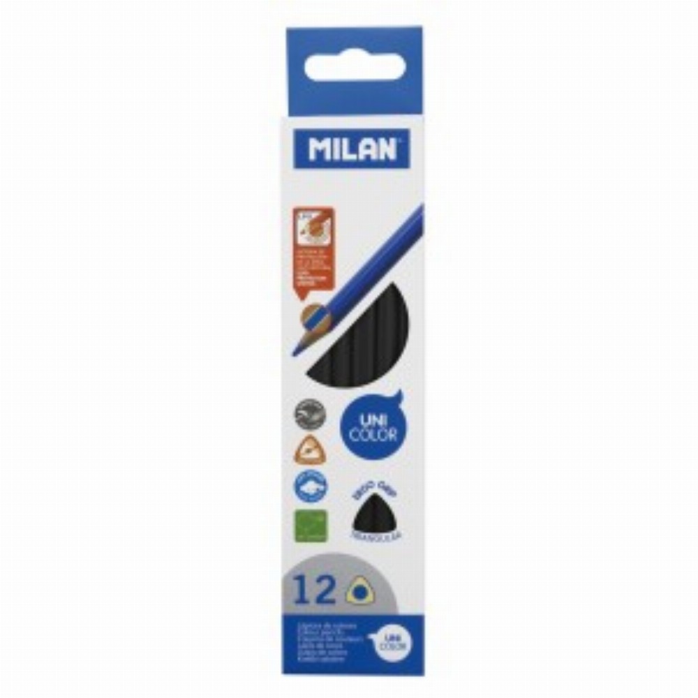 Creion Color Unicolor Set 12 Negru