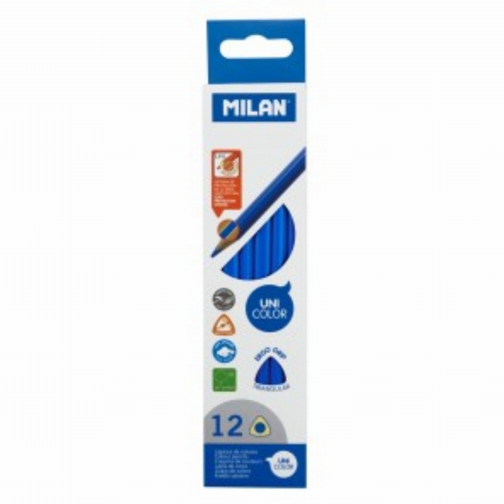 Creion Color Unicolor Set 12 Albastru