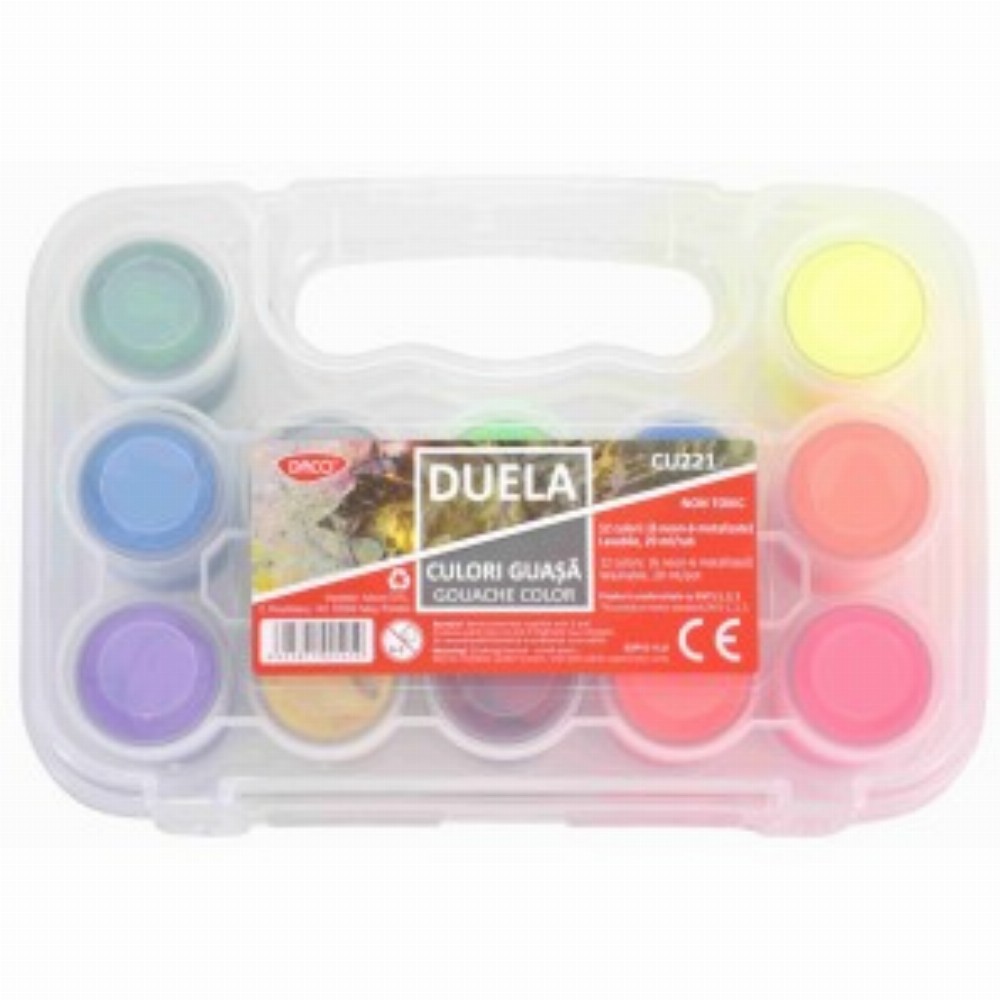 Culori Guasa 6c Neon 6c Metalizate Duela