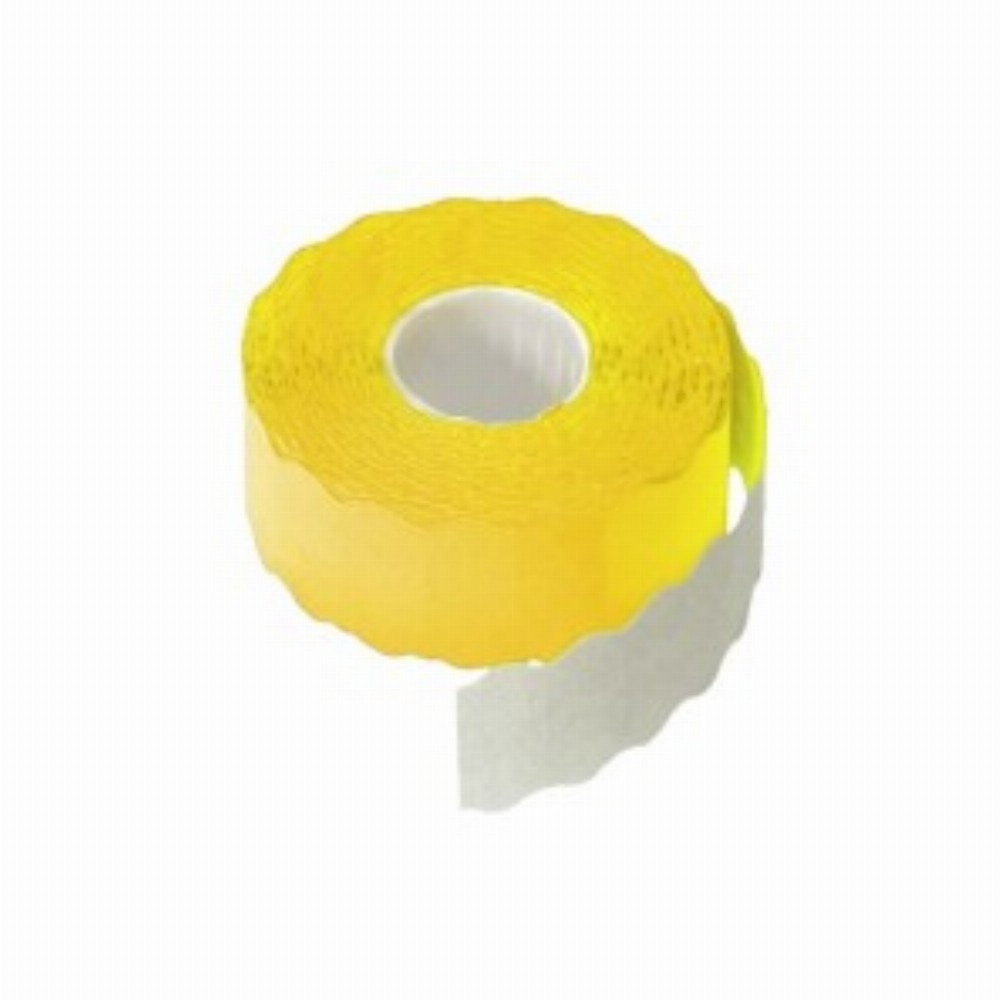 Etichete Rola Pret Ondulate Galbene 800 Buc