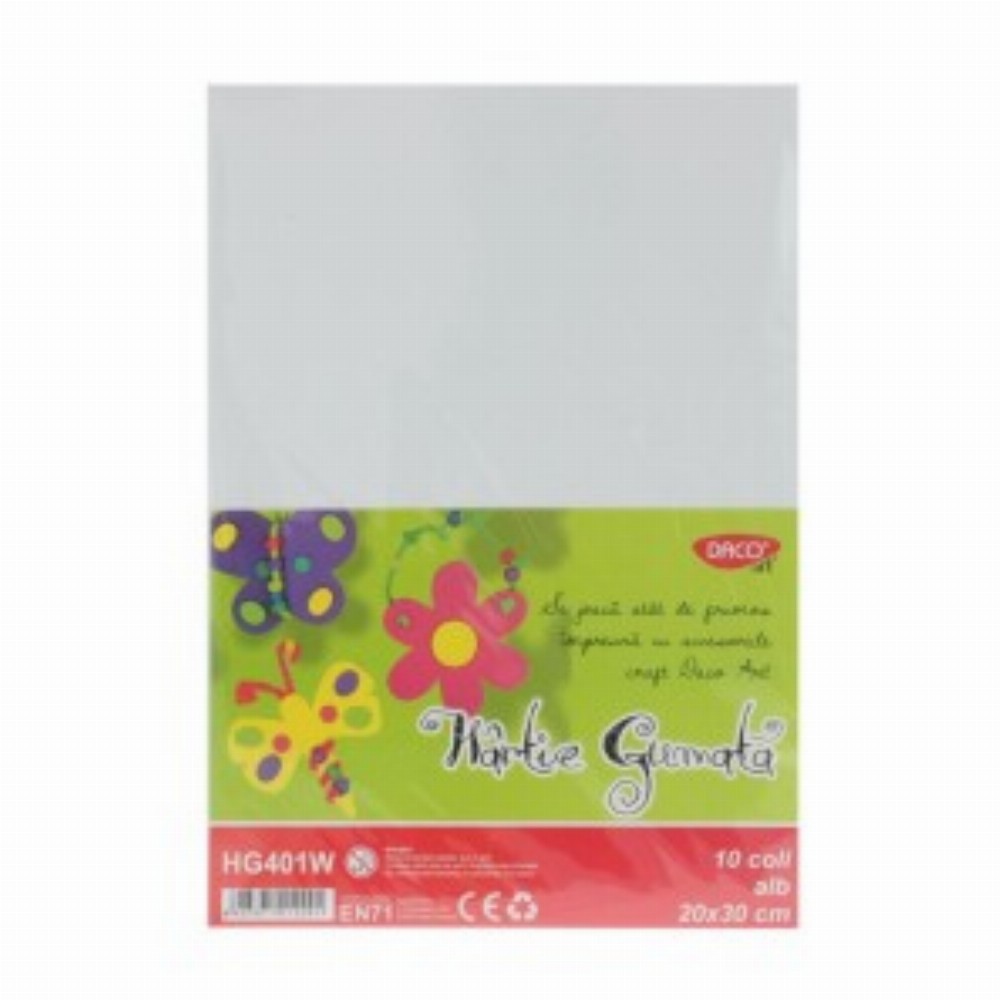 Hartie Gumata 20x30 Cm 10coli Alba