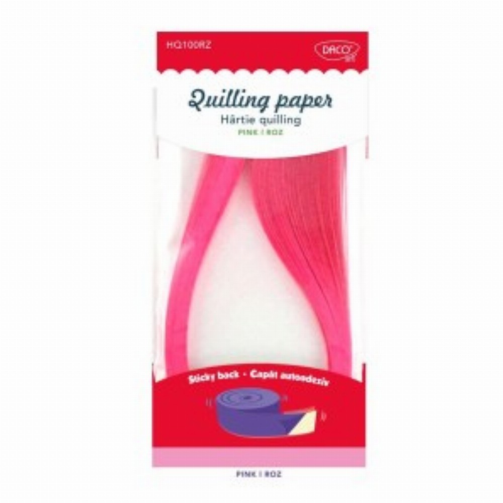 Hartie Quilling Aa Roz 42.5x0.5cm 100 Set