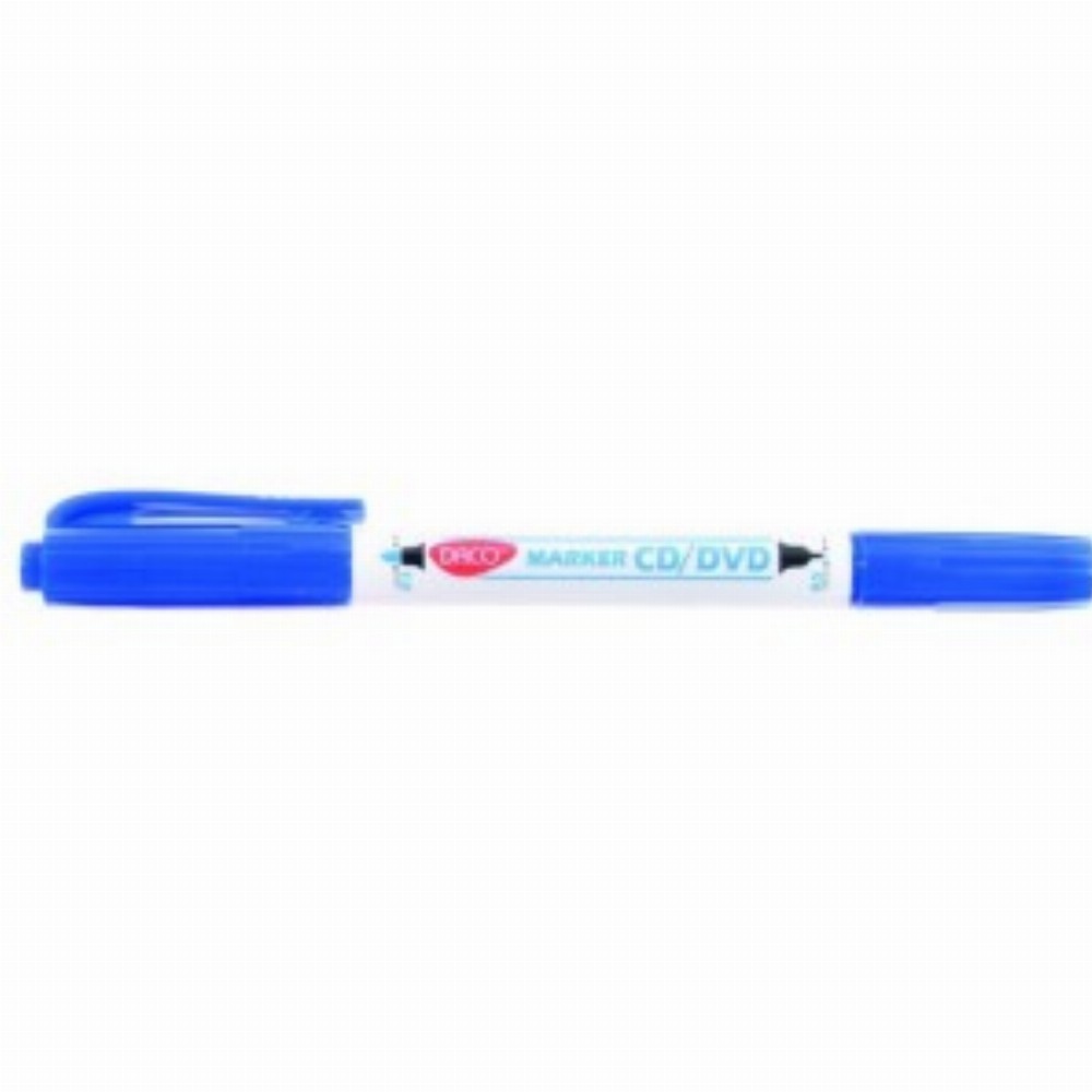 Marker Cd Dvd Doua Capete Albastru Mk301 12 Buc
