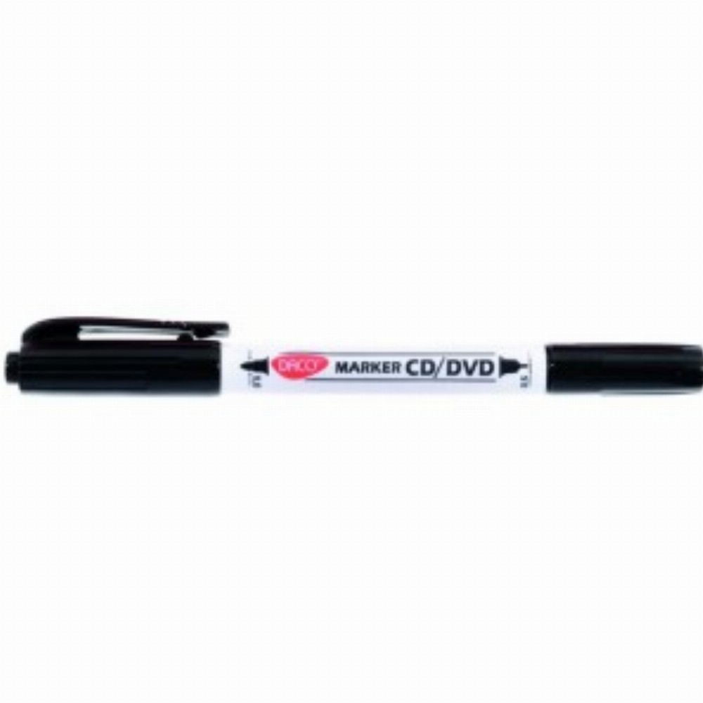 Marker Cd Dvd Doua Capete Negru Mk301 12 Buc