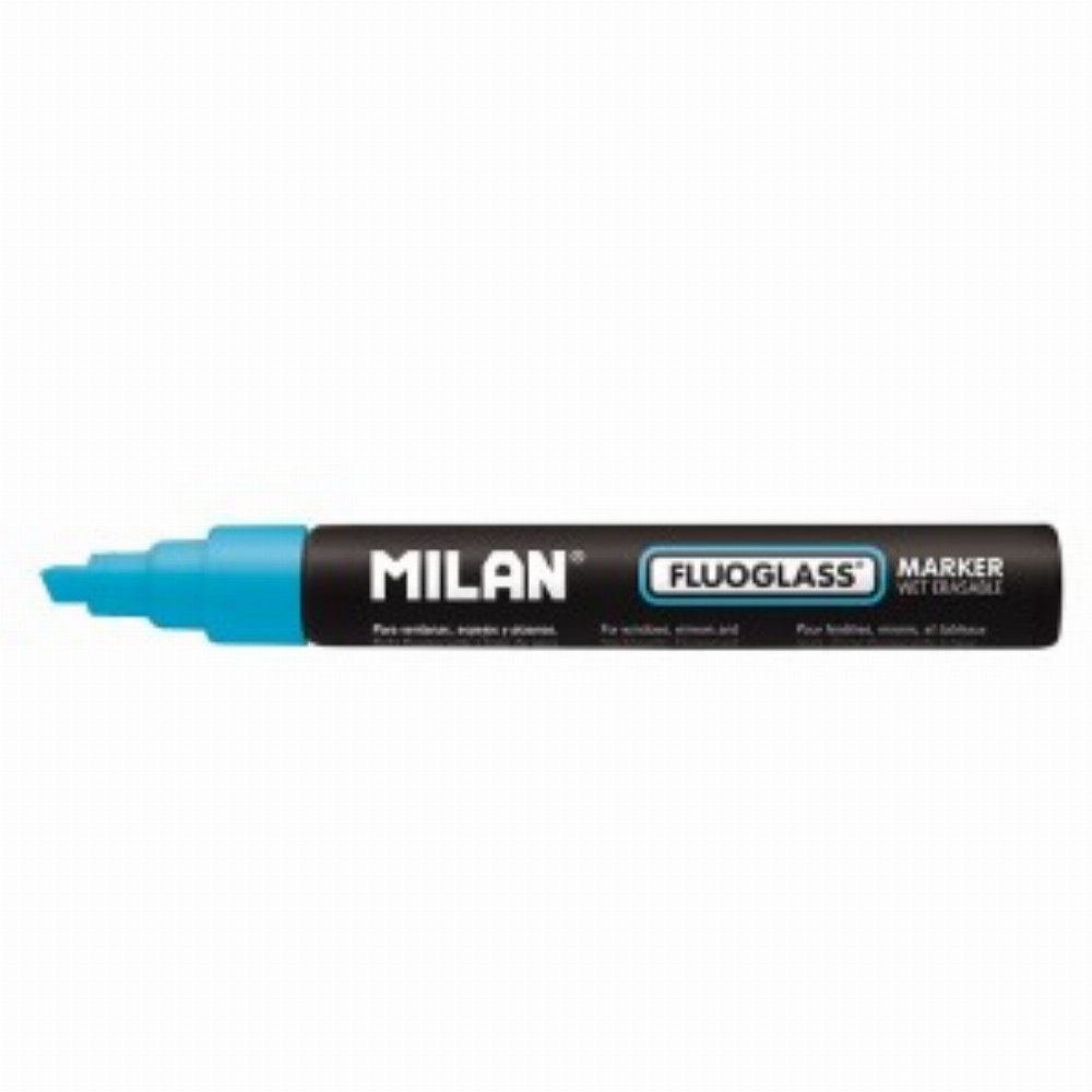 Marker Pentru Sticla Fluoglass Albastru 12 Buc