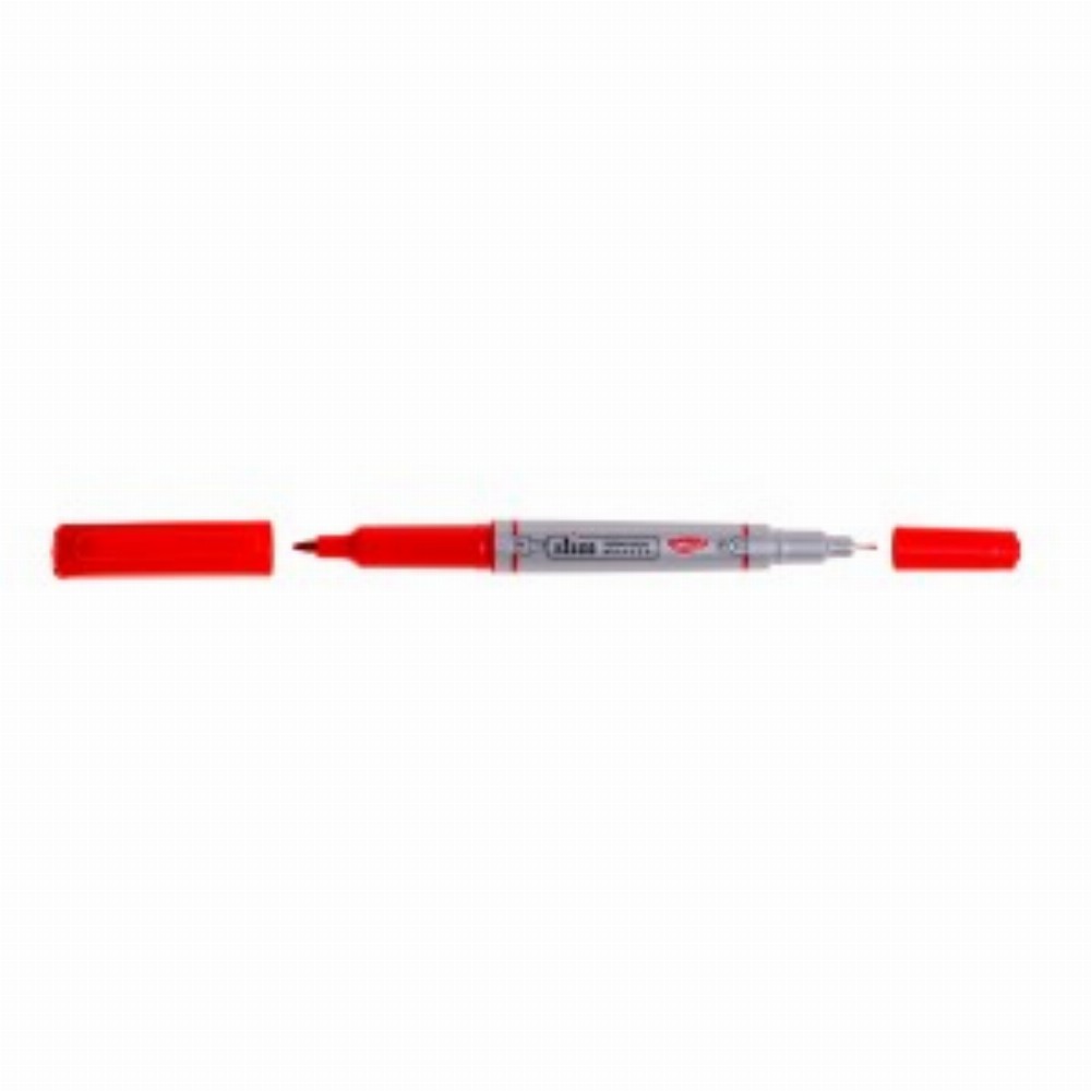 Marker Permanent Slim Rosu 12 Buc