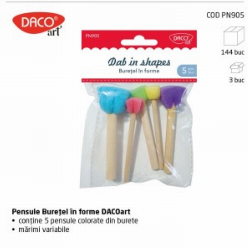 Pensule Burete Set 5 Buretel 3 Buc