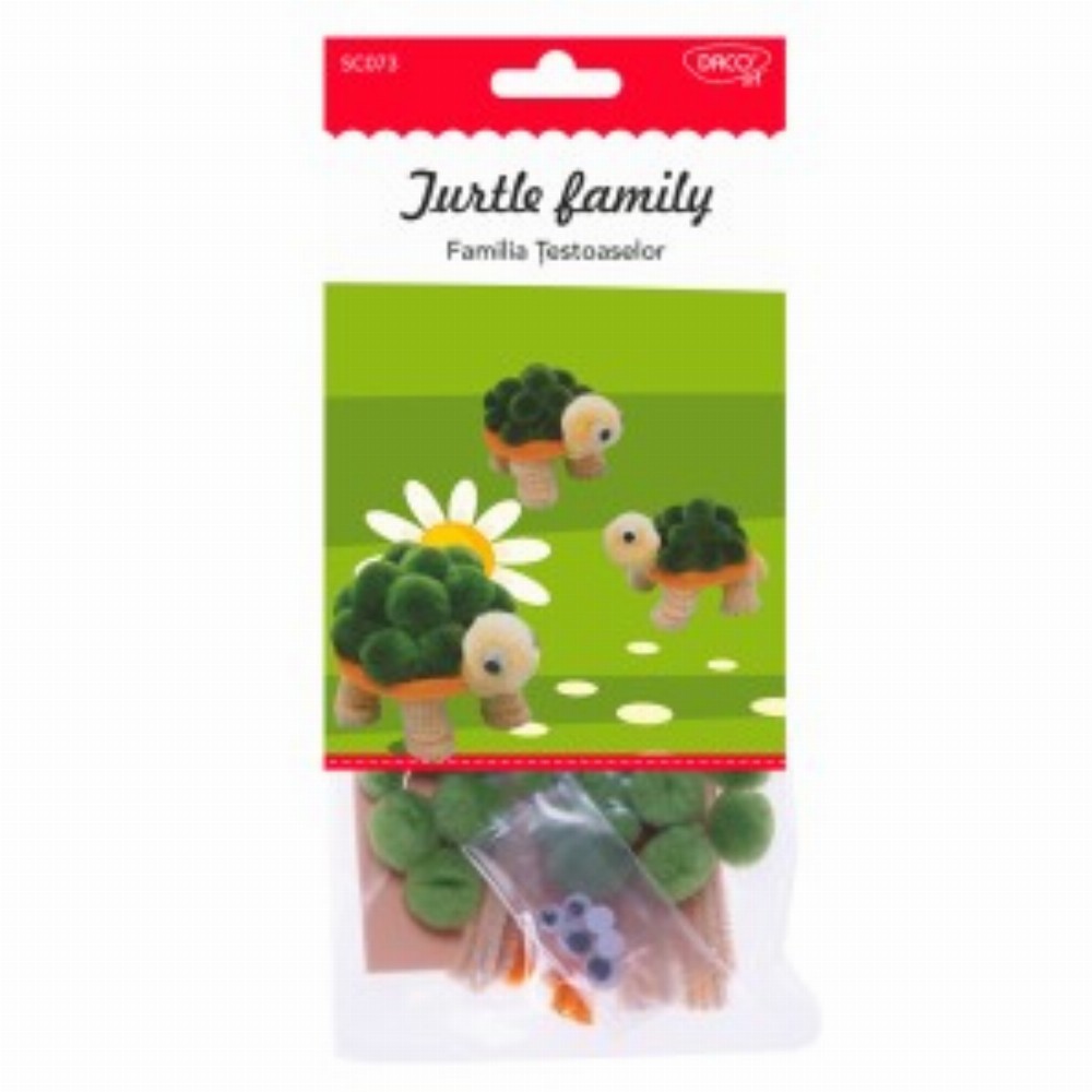 Set Creativ Familia Testoaselor 3 Buc